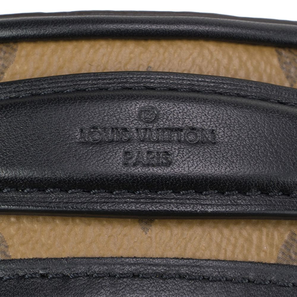 Louis Vuitton Reverse Monogram Boite Chapeau Souple Canvas Shoulder Bag Brown - Picture 7 of 8